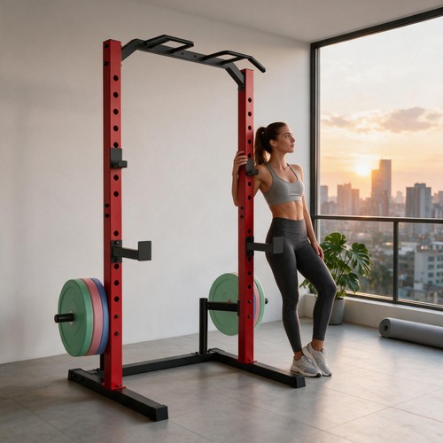 Adjustable squat rack - adjustable, power
